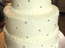 3 tiered Modern Wedding Cake